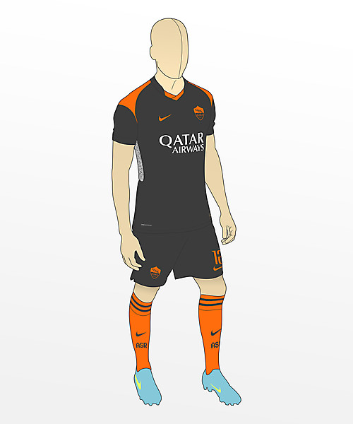 Nike AS Roma Air Vapormax Third Kit