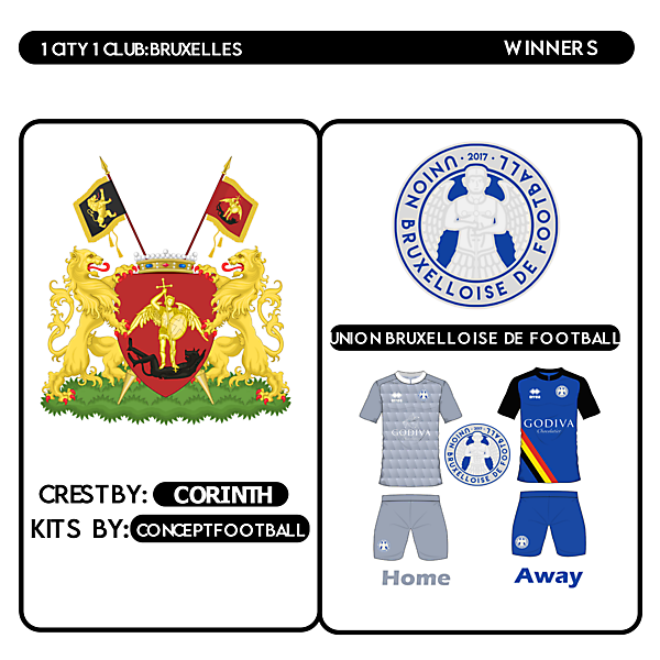 1 CITY 1 CLUB | BRUSSELS | WINNERS