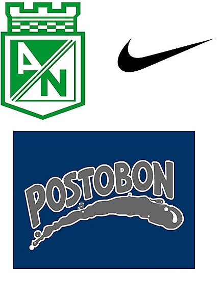 AN crest, nike logo and beverage logo.