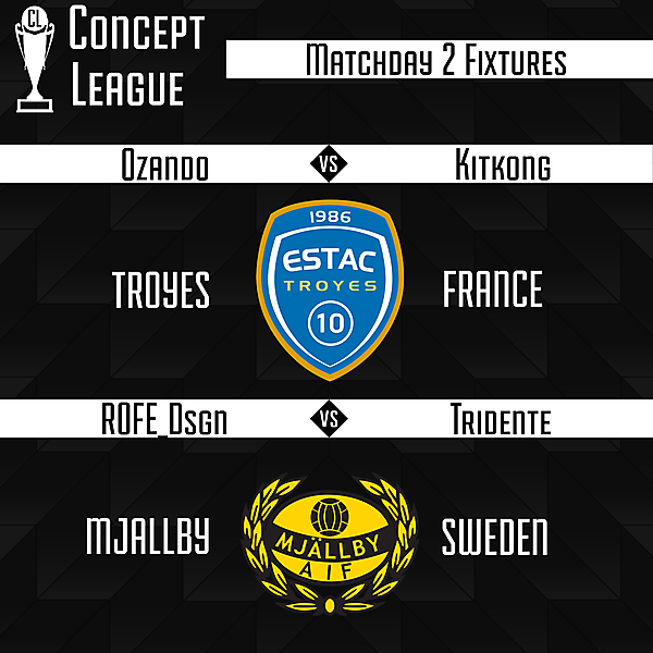 Second League Matchday 2 Fixtures