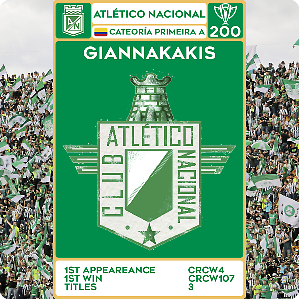 CRCW 200 - SPECIAL EDITION - ATLÉTICO NACIONAL - GIANNAKAKIS