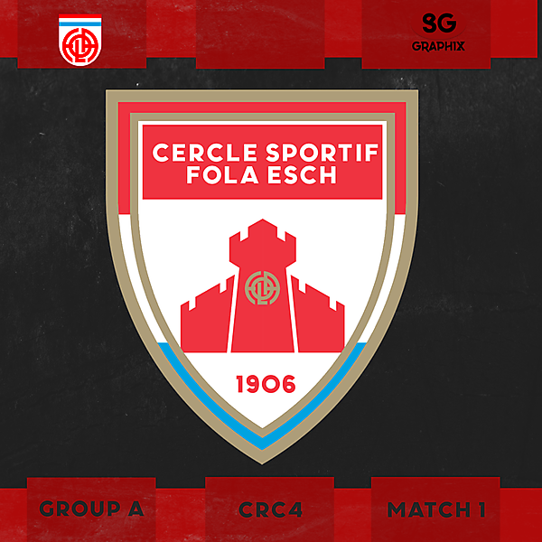 Cercle Sportif Fola Esch Crest Redesign| CRC 4 Matchday 1