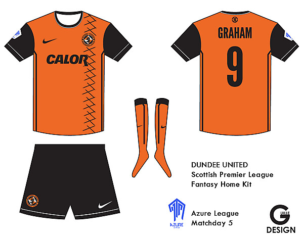 Dundee United Kit - Azure League Match day  5