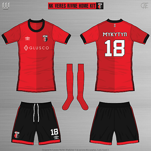 NK Veres Rivne Home Kit - by LorenzoMarini1997/CATE