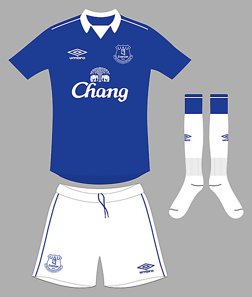 Everton home kit 2014/15