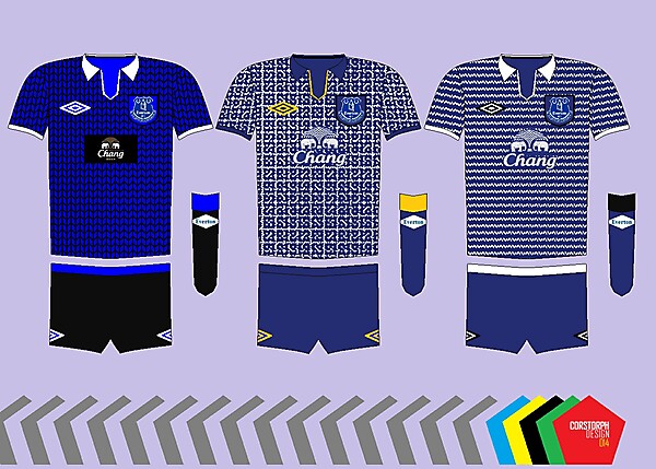 Everton Home x3