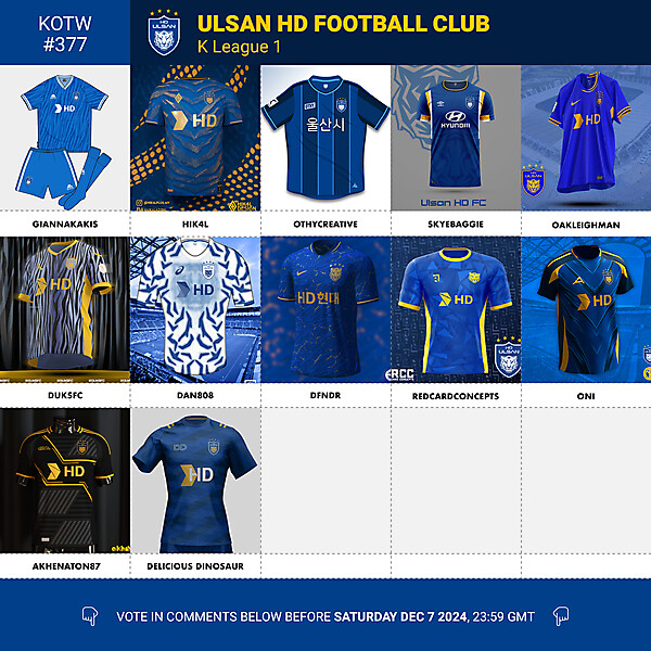 KOTW 377 - VOTING - ULSAN HD