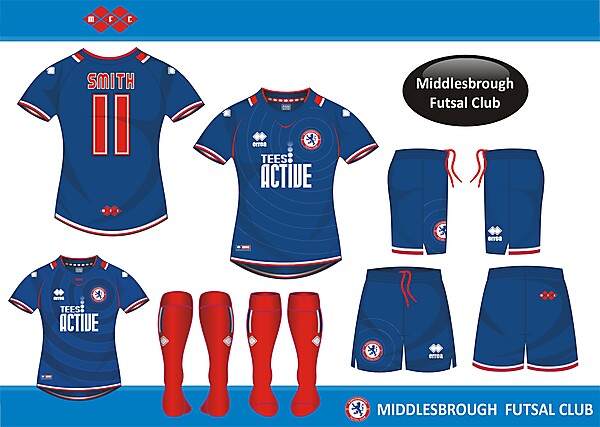 Middlesbrough Futsal Home Kit