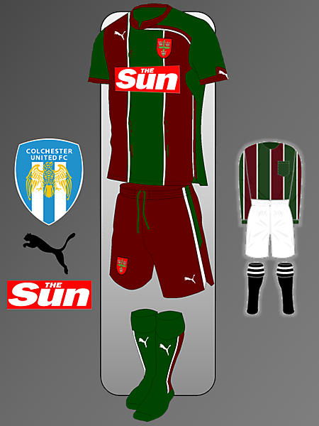 Colchester United Puma kit Inspired by Colchester Town Kit  1913