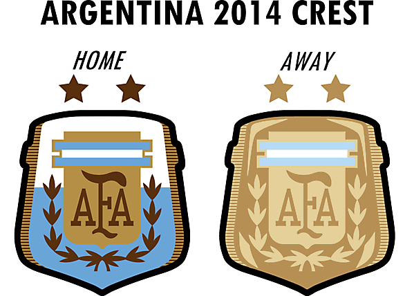 Argentina World Cup 2014 Crest Home & Away