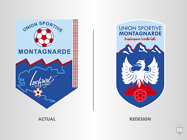 Union Sportive Montagnarde Crest Redesign