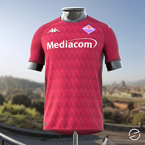 ACF Fiorentina x Kappa 22-23 fourth kit concept shirt