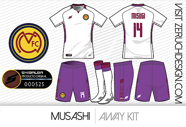 Musashi Away kit