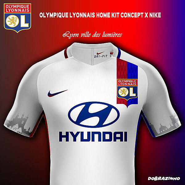 Olympique Lyonnais Home Kit concept x Nike