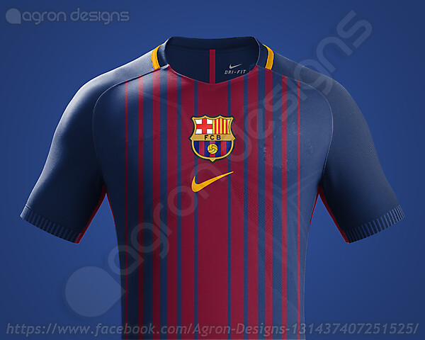 Possible Fc Barcelona 2017-18 Kit Based on Leaked Images
