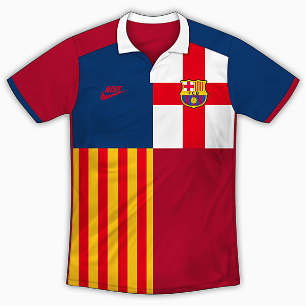 SUPPORTER WEAR - FC Barcelona Rugby Style Polo