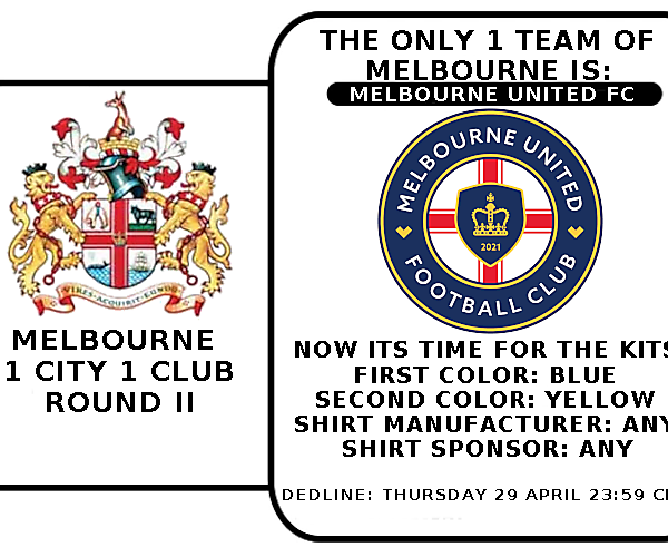 1 CITY 1 CLUB - MELBOURNE - PART II - KITS	