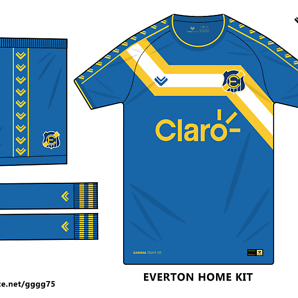 everton home kit