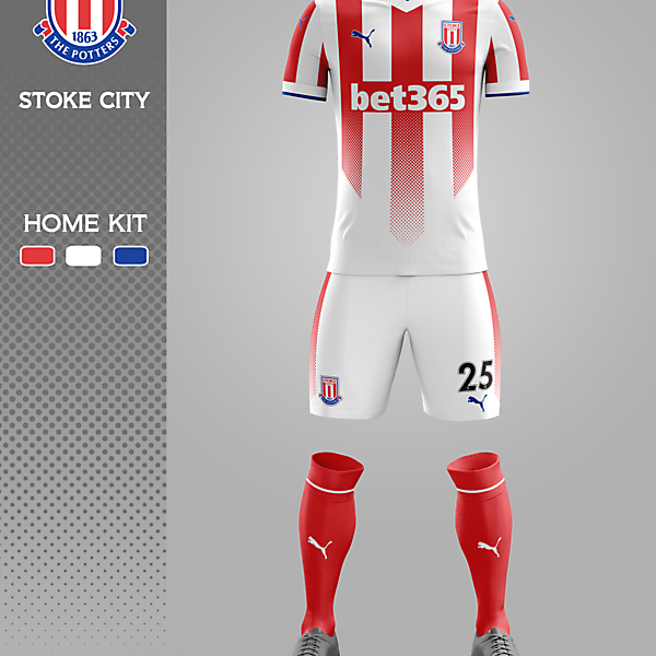 STOKE CITY - HOME KIT