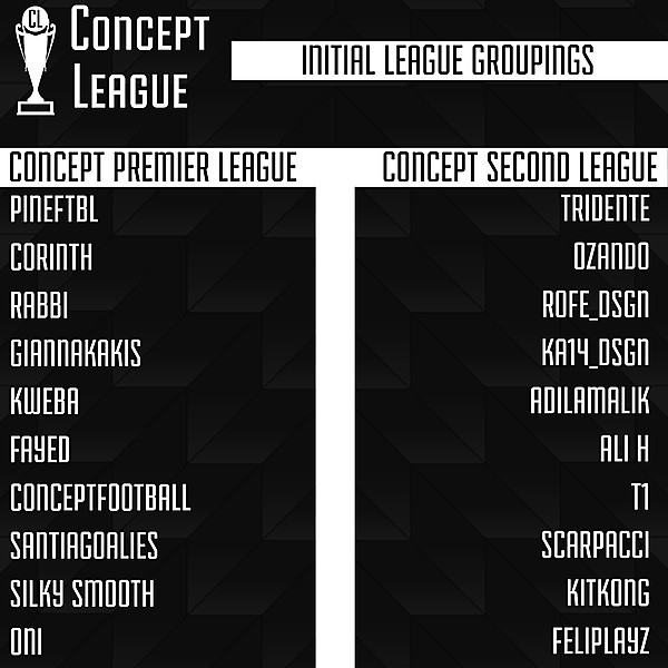 Concept League - [CLOSED]
