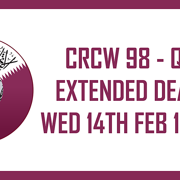 CRCW98 - DEADLINE EXTENSION