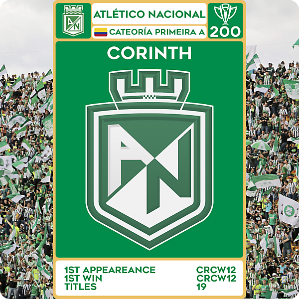 CRCW 200 - SPECIAL EDITION - ATLÉTICO NACIONAL - CORINTH