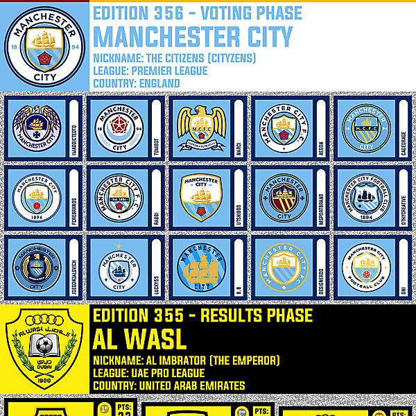 CRCW 357 - ENTRY PHASE - ST. CATHARINES ROMA WOLVES  /  CRCW 356 - VOTING PHASE - MANCHESTER CITY  /  CRCW 355 - RESULTS PHASE - AL WASL