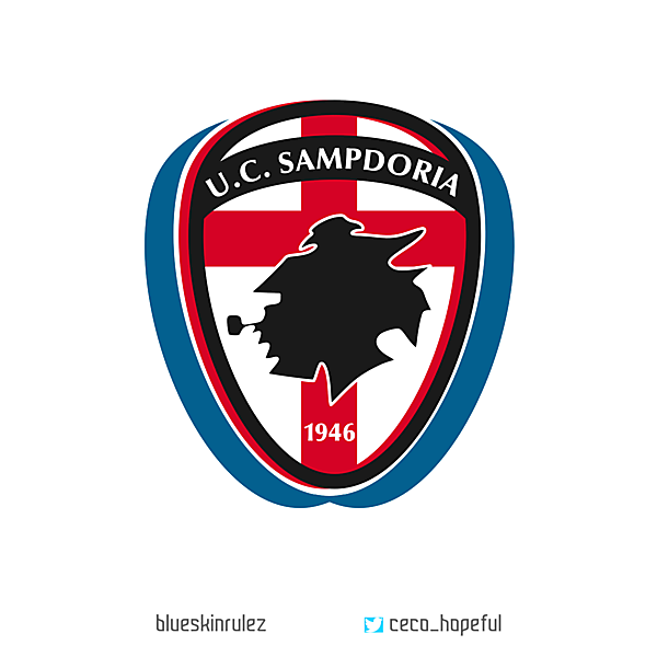 U.C. SAMPDORIA Crest Redesign