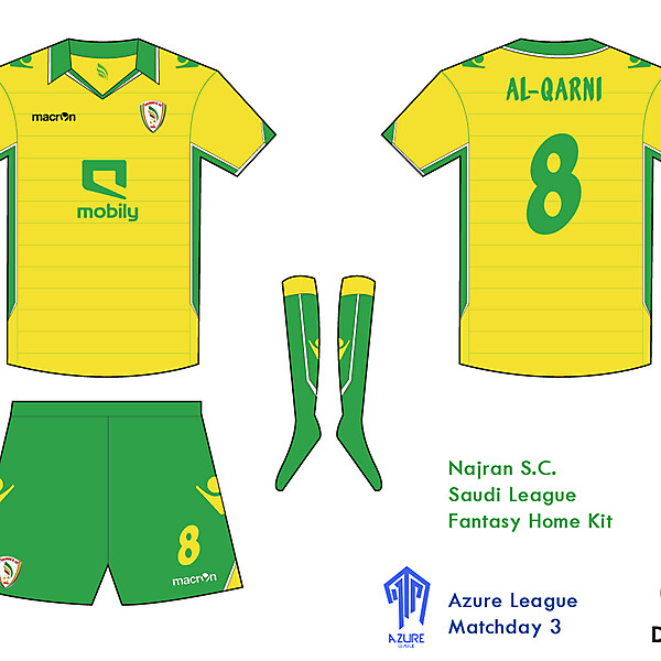 Najran S.C. Kit - Azure League Matchday 3