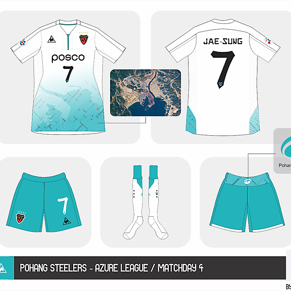 Pohang Steelers away kit - Azure League Matchday 4