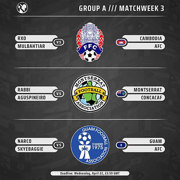 Week 3 // Group A // Matches
