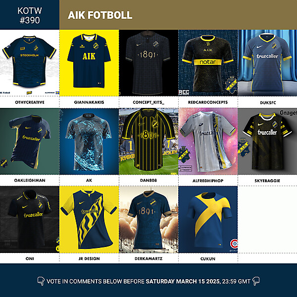 KOTW 390 - VOTING - AIK FOTBOLL