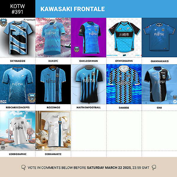 KOTW 391 - VOTING - KAWASAKI FRONTALE