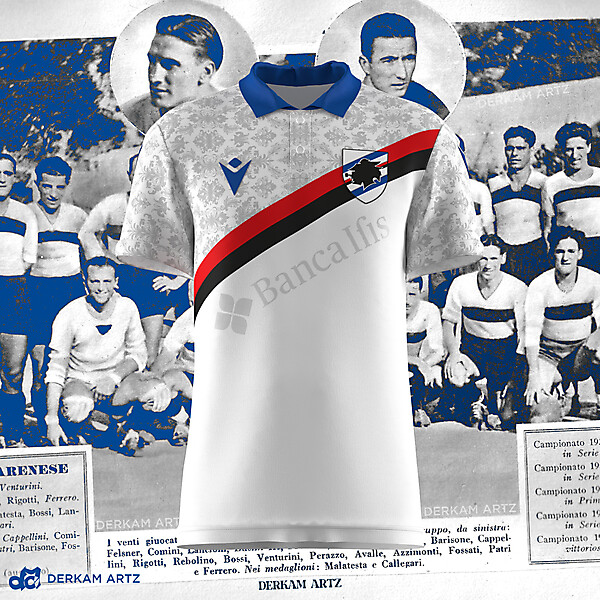 U.C. Sampdoria x Macron - Away Kit Concept