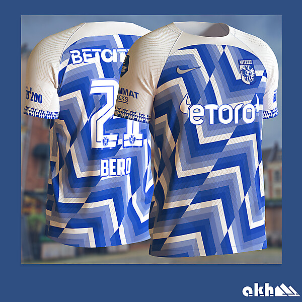 Vitesse Arnhem x Nike (Away kit based on Arnhem flag colours)