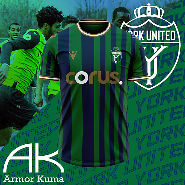 York United FC Macron Home kit