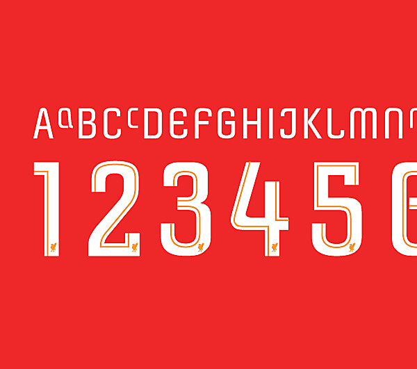 Liverpool Name & Number Font Competition (closed)