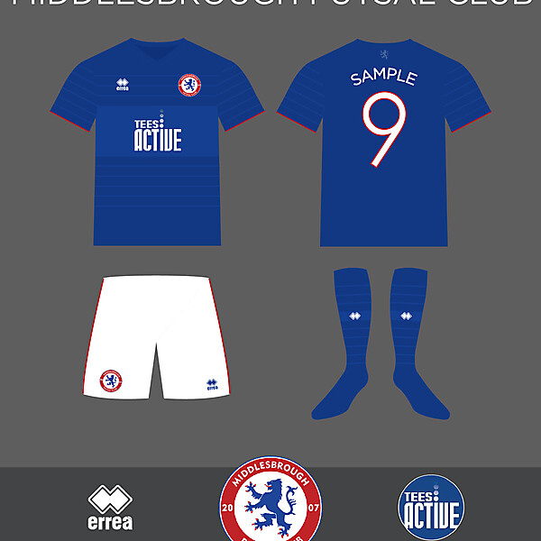 Middlesbrough Futsal Club Erreà Home Kit