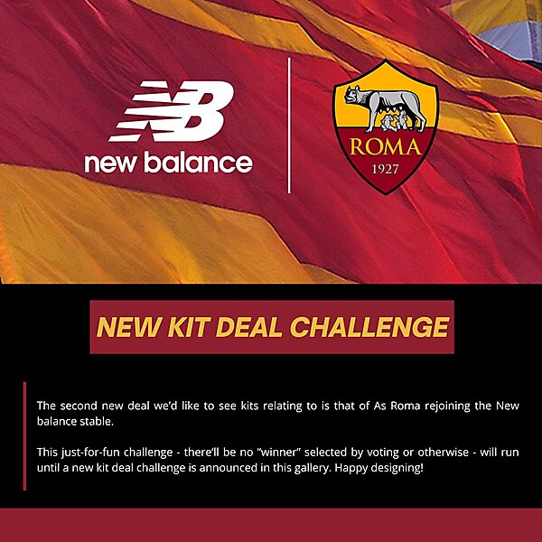 AS Roma X New Balance New Kit Deal Challenge