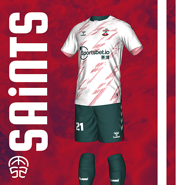 SOUTHAMPTON FC AWAY KIT by Mangganate52