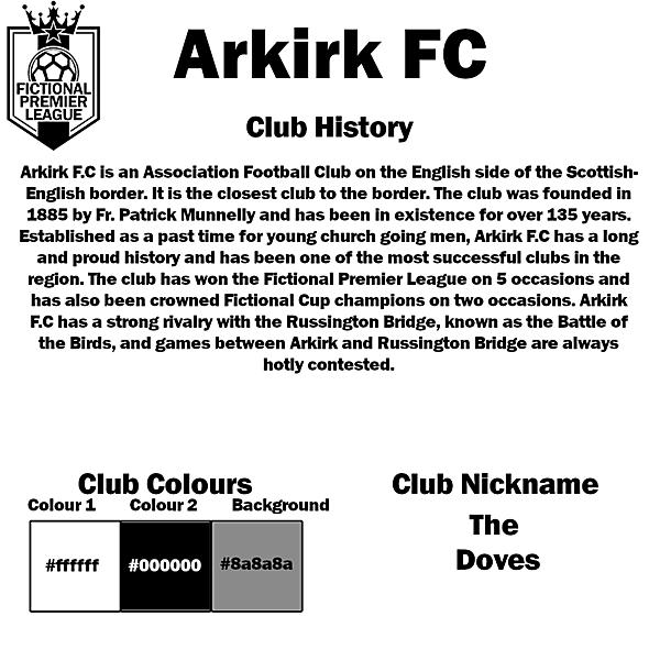FCCDCW - Week 1 Entry - Arkirk F.C