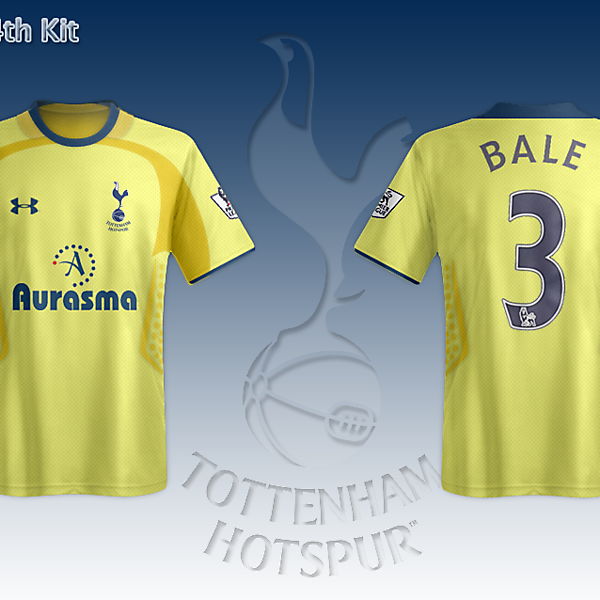 Tottenham Hotspur 2012-13 Under Armour Yellow Fourth (4th) Kit Competition (closed)