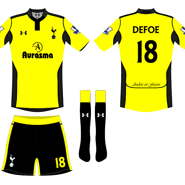 Tottenham Hotspur 2012-13 Under Armour Yellow Fourth (4th) Kit Competition (closed)