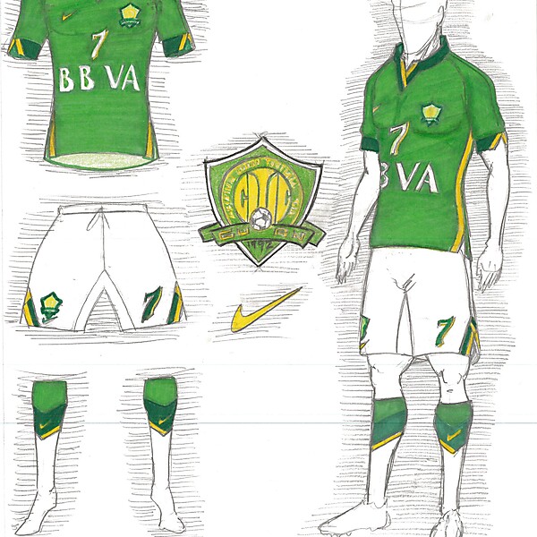 Beijing Guoan - Home Kit - 2014 ACL Tournament - Round of 16