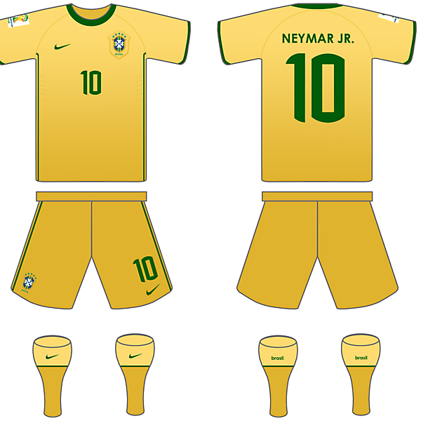 Brazil 2014 Home kit.