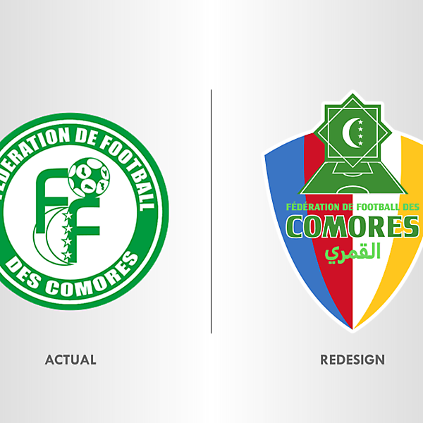 Comoros Football Team Crest Redesign