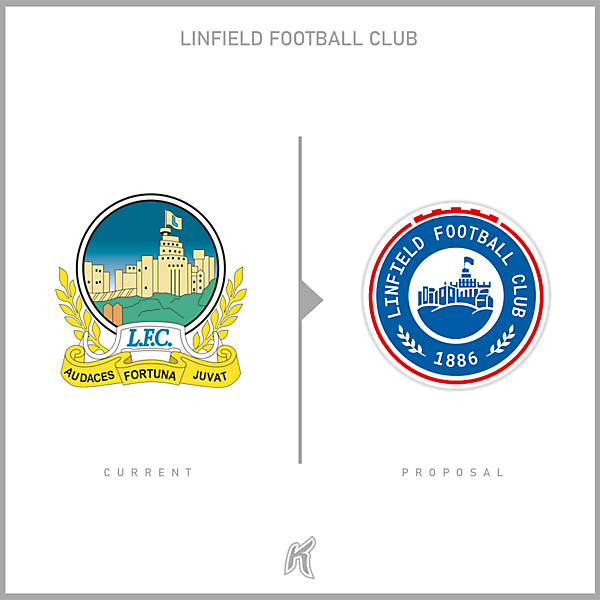 Linfield FC Logo Redesign