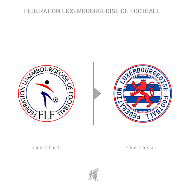 Luxembourg National Team Logo Redesign