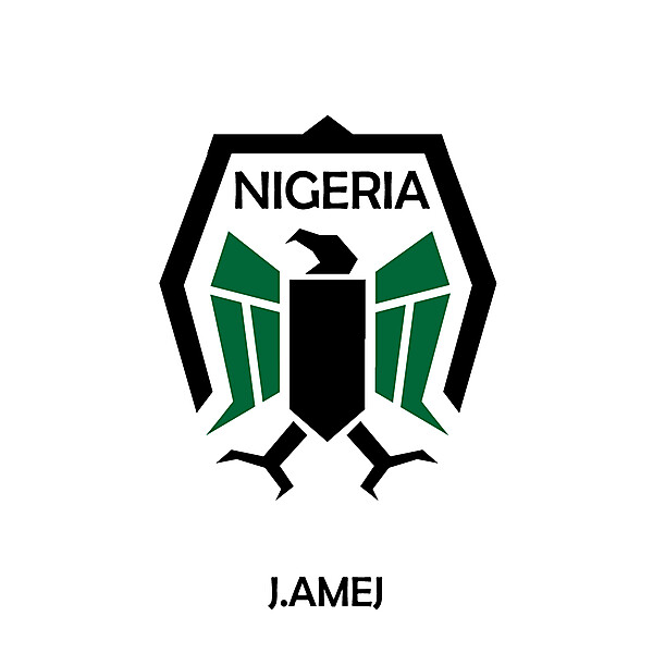 NIGERIA LOGO FOOTBALL CONCEPT