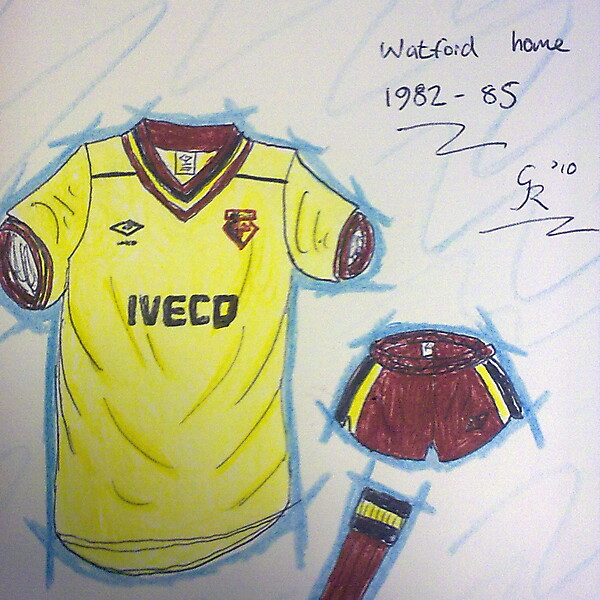 Watford home kits recent history